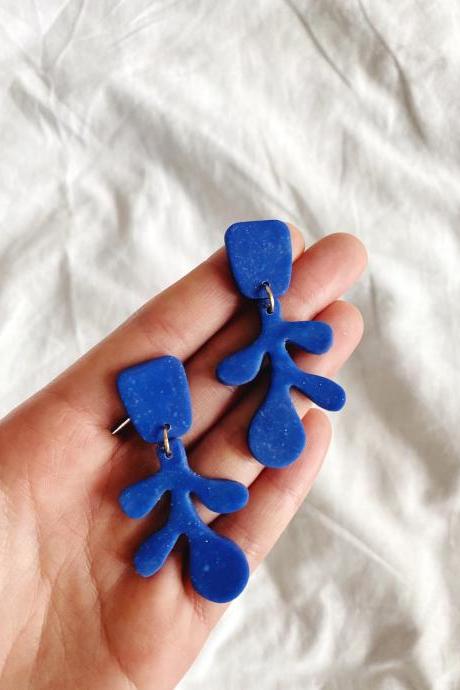 Lapis Lazuli - Lilith Polymer Clay Earrings
