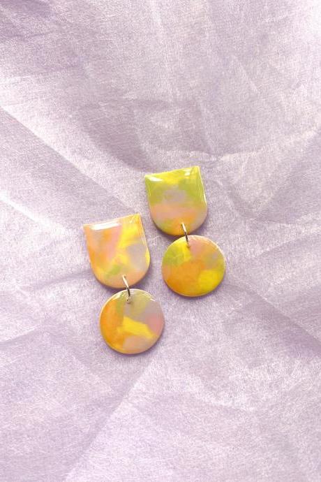 Polymer Clay Earrings, Fruity Pop - Maya Earrings